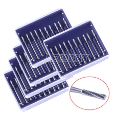 Dental Tungsten Carbide Burs Pear-shaped FG Fissure Type For High Speed FG557