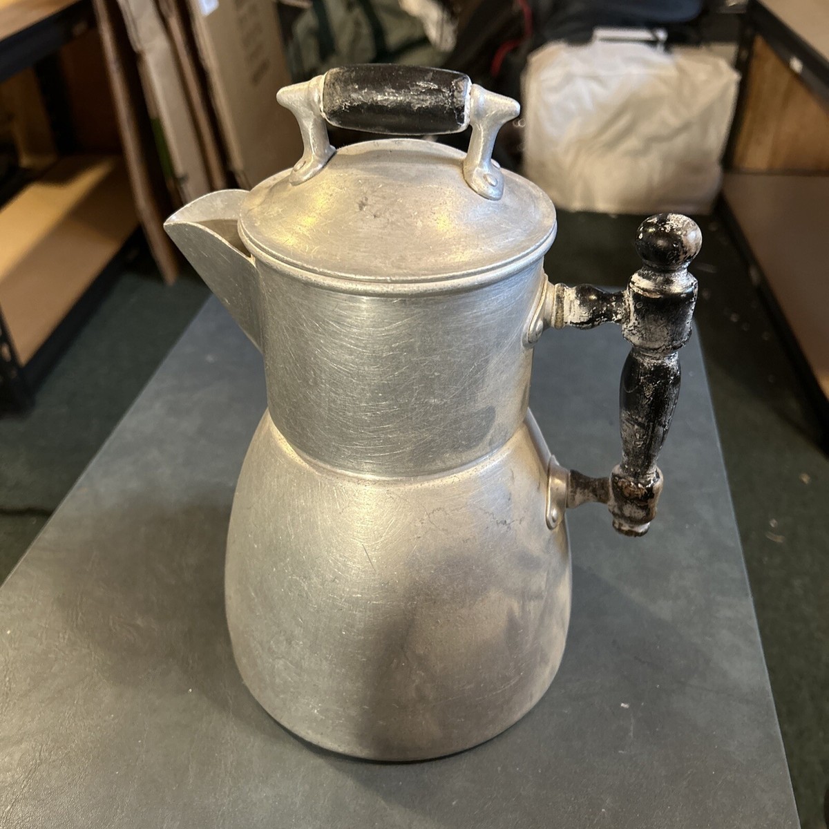 Vintage Wear Ever Aluminum Coffee Pot Percolator Early