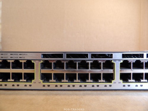 Switch Gigabit Ethernet Cisco WS-C3750X-48PF-S V02 - INCL 2x FAN + 1x modulo PWR - Afbeelding 3 van 13