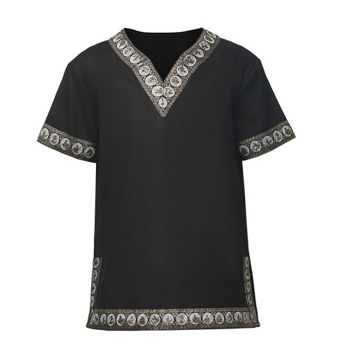 Medieval Shirt for Boys Viking Tunic LARP shirt Boys Renaissance Tops Halloween - Picture 27 of 30