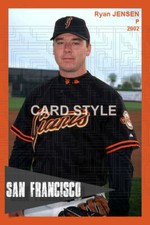 Ryan Jensen - 2002 San Francisco Giants - choose a size - full color print