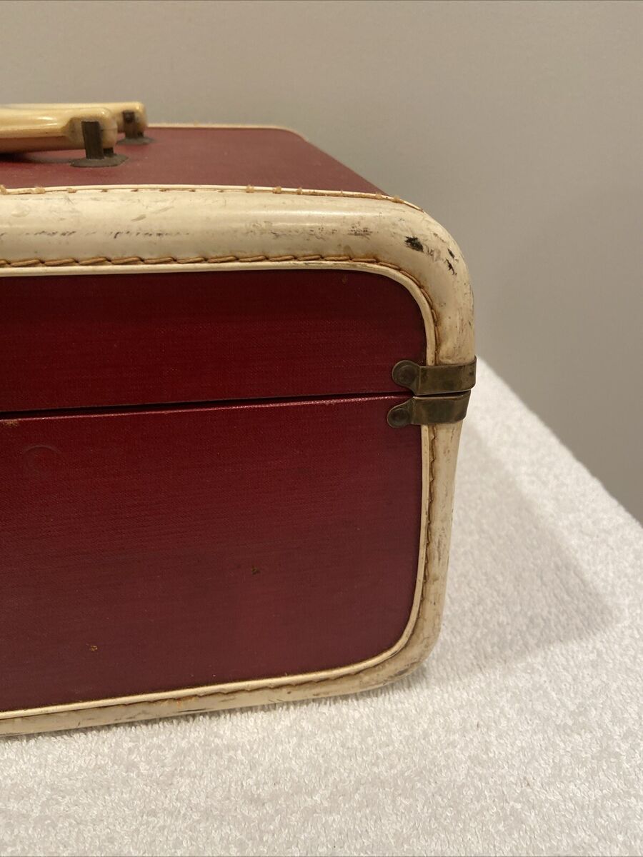 Vintage HORN Train Case No Key HTF luggage carry On- Hard Vintage HORN Train Case No Key HTF luggage carry On- Hard
