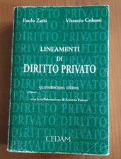 Lineamenti di diritto privato - Zatti; Colussi