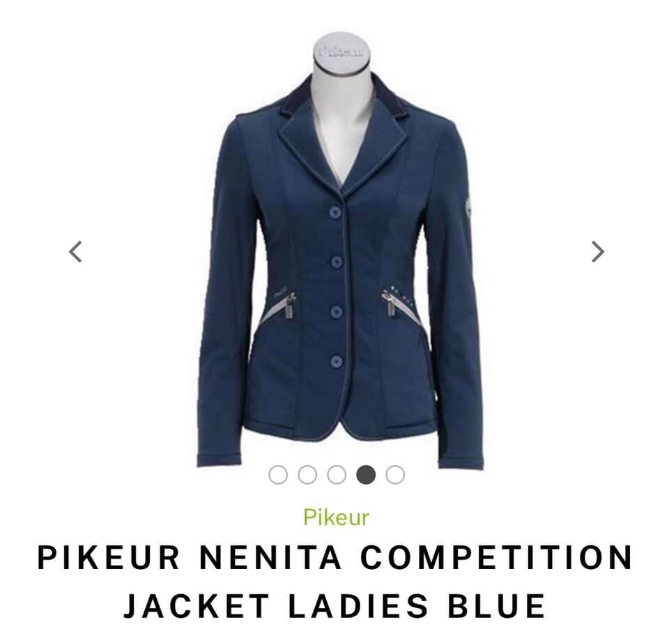 Pikeur Nenita Ladies blauw Competition Jasje, Grootte 14 Pikeur Nenita Ladies blauw Competition Jasje, Grootte 14