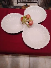 Vintage California pottery WP  203 Chip And Dip server 