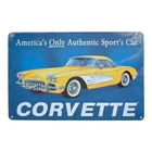 CORVETTE CAR Sign Metal Vintage-Style Garage Car Man-Cave She-Shed NEW OZ SELLER