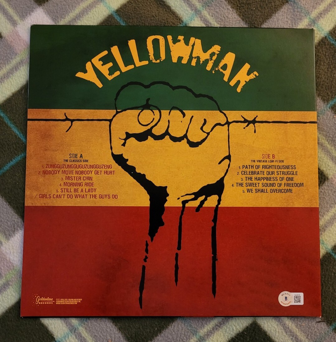 Yellowman signed autographed Reggae Freedom vinyl LP record