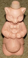 VINTAGE FULL 1970s Evenflo CAT SHAPED Plastic Animal Baby Bottle SPANISH