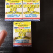 Lot (3) 1987 Fleer Major League Baseballs Best Sluggers vs. Pitchers Sealed Sets