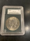 MS HIGH GRADE!  SILVER PEACE DOLLAR 1923 MS67 ! NUMISMATIC GRADING PROS! — photo 3