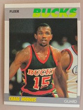 1987-88 Fleer #52 Craig Hodges Milwaukee Bucks