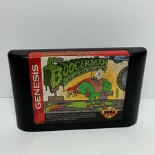 Boogerman: A Pick and Flick Adventure Sega Genesis 1994 Authentic Vintage Game