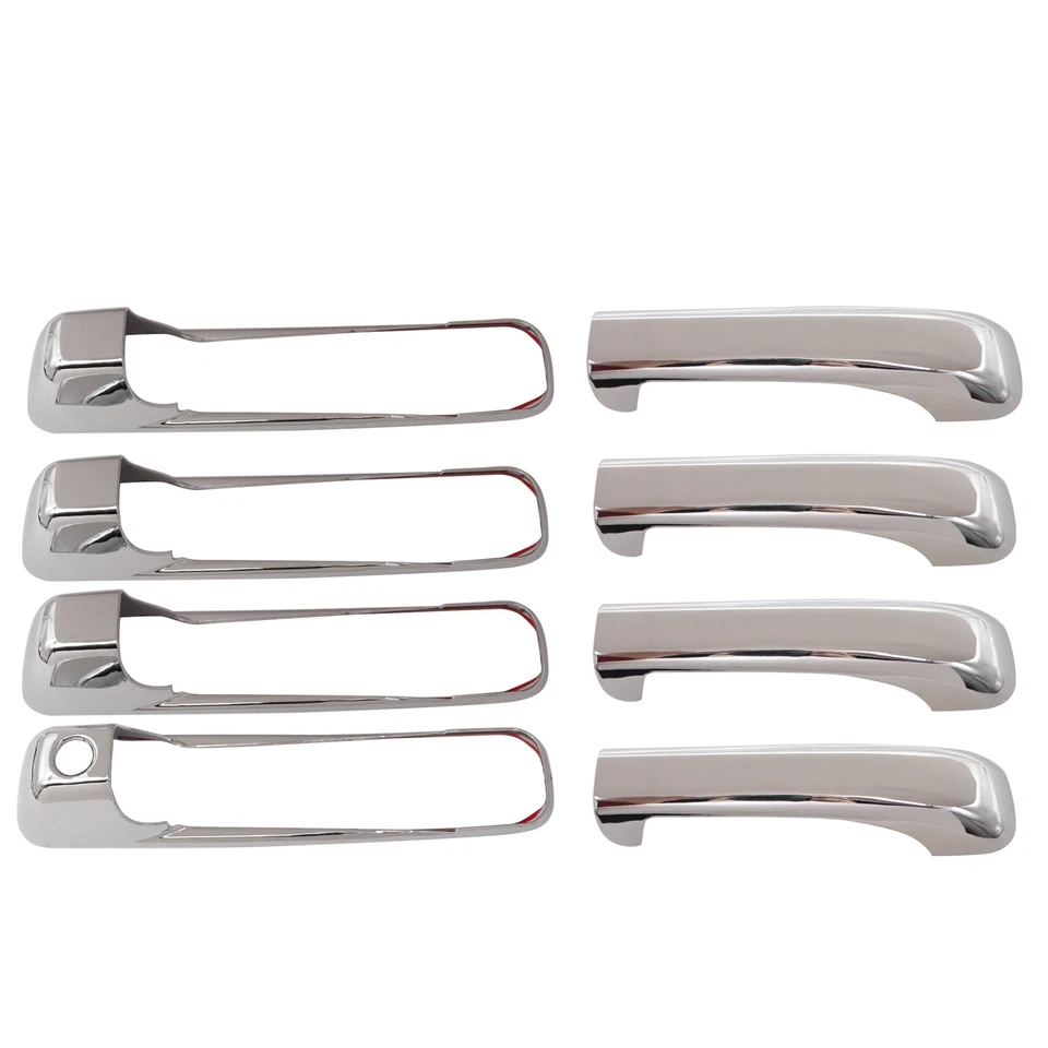 CUBIERTAS DE MANIJA CROMADAS DE 4 puertas para Dodge RAM 1500 2010-2018 sin PSK con KH Foto 3 de 4