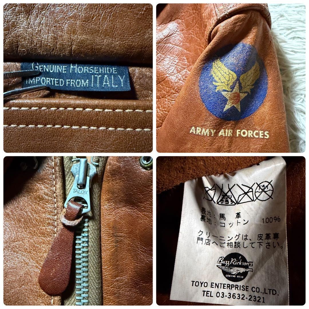 Buzz Rickson's Type A-2 Flight Jacket Horsehide B… - image 9