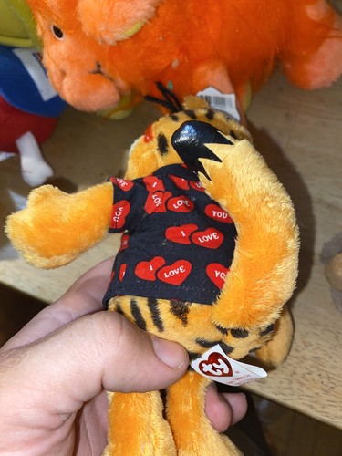 TY Beanie Baby Happy Valentine’s Day GARFIELD Love Plush Toy with Tag Cat - Picture 2 of 13