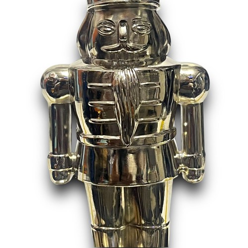 Casse-Noisette Bonhomme de Neige Jouet Soldat Porte Bas Argent Brillant Argent - Photo 9/13