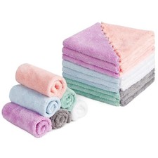Reusable Premium Makeup Remover Cloths 24 Pack Super Soft 7x7 Inch Microfiber