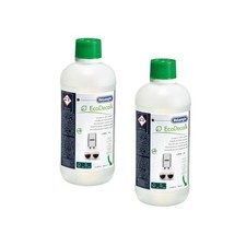 Genuine DeLonghi EcoDecalk Coffee Machine Descaler 500ml Cleaner DLSC500 2-Pack