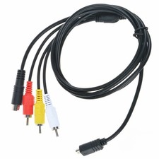 AV A/V TV Video Audio Cable Cord Lead for Sony Handycam DCR-SX40/v/e/l SX40/e/r