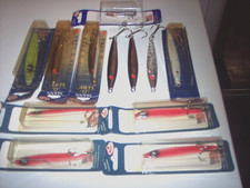 Manns Jigging Spoons 12 Spoon Lures Deep Sea Fishing Lures Lot Discontinued