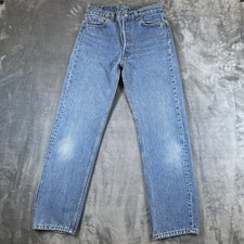 VTG Levis 501 Jeans Mens 30x30 26x28 Blue Straight Leg Button Fly Denim USA
