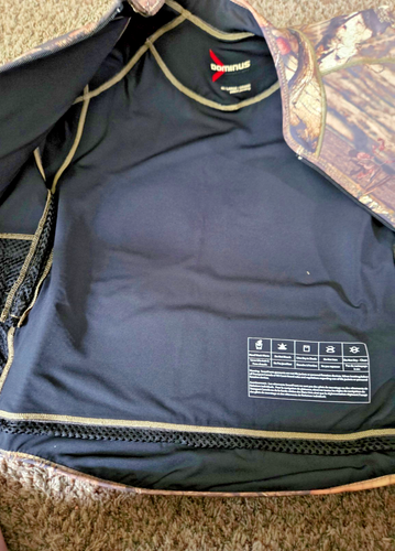 Dominus Mens (L) Large 44 Fishing Jacket Foam 3-Pkt Vented Water Resistant Camo - Picture 11 of 17