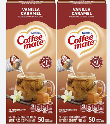 Coffee-mate  0.38 oz. Liquid Coffee Creamer - Vanilla Caramel (pack of 2) New