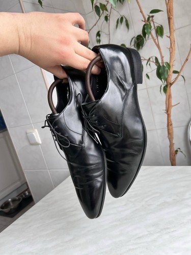 Prada Leather Formal Oxford Classic drees Shoes black Sz 11 Euro 45 Italy Shoes - Picture 7 of 20