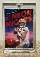 Panini Spectra Neon Nights Prizm Jordan Love Green Bay Packers Football Card