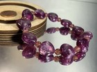 High Grade Natural Purple Mica Heart Shape Bracelet — photo 9