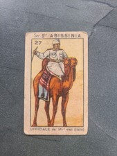 1933-35 La Felsinea ABISSINIA UFFICIALE DEI MAHARISTI #27 FIGURINA ANTEGUERRA