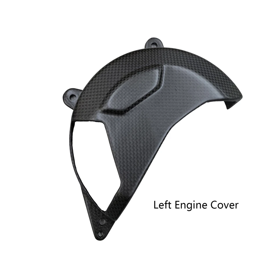 Cubierta de embrague protectora de motor de fibra de carbono para DUCATI Hypermotard 698 2024 2025 Foto 3 de 4