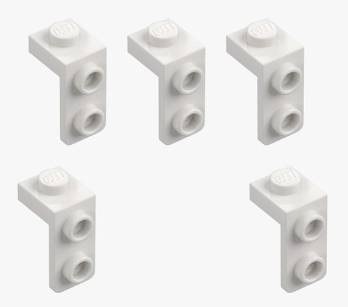 5 Nuevo LEGO Blanco 1x1 - 1x2 Soporte 79389 Soporte Ángulo 90° Adaptador Lado L - Imagen 3 de 6