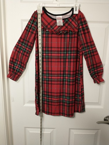 Wondershop sz 8 girls Night Gown, Red - Picture 3 of 8