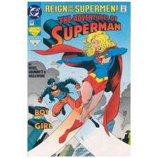 Adventures of Superman #502 - 1987 series DC comics VF+ [t&