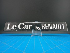 Vintage Renault Le Car By Renault Metal Badge Emblem Sign Panel Script