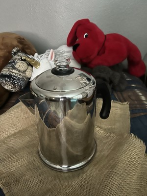 New Faberware 12  Cup Yosemite Stove Top Stainless Percolator Classic Series New