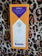 First to Know Syphilis Test Kit, 1 At-Home Test, In Home Results in Minutes