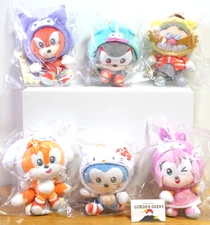 [Complete Set] Sonic Friends Sanrio Mascot Plush  Shadow Hello Kitty Cinnamoroll