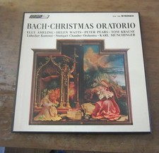 BACH CHRISTMAS ORATORIO 3-LPs BOX SET LONDON OSA 1386 STUITGART MUNCHINGER