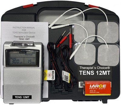 Therapist's Choice Digital TENS Unit with Accessories - TENS Unit Muscle Stim...