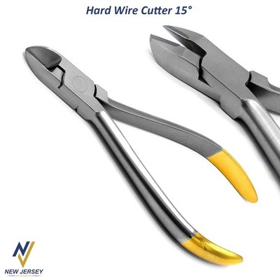 Orthodontic Ligature Hard Wire Cutter 15° Dental Ortho Braces Laboratory Pliers