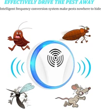 Ultrasonic Pest Control Repeller Indoor Plug in for Rodent Control, Mosquito ...