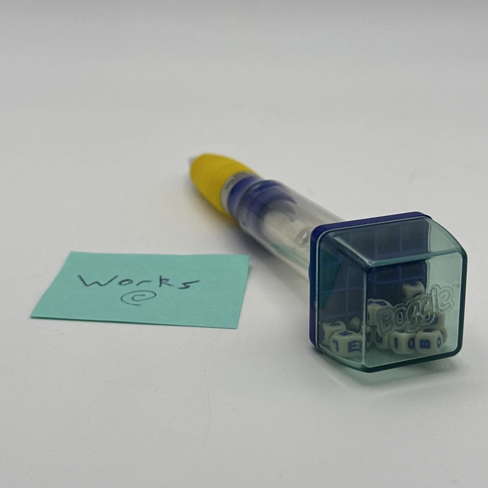 Boggle Pen Vintage 2002 Hasbro Stylus Pen Game Pen Timer Works Writes - Image 3 of 4