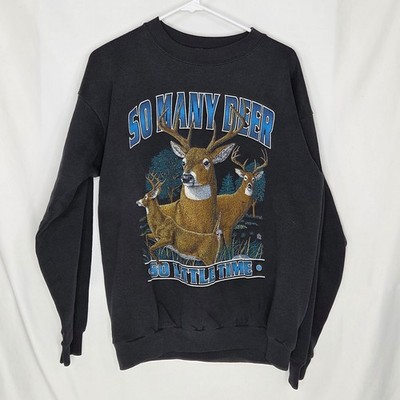Vintage 90's Cotton Grove Men's Size L So Many Deer So Little Time Sweatshirt