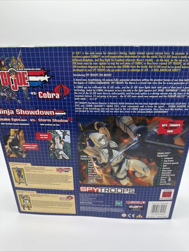 GI Joe vs Cobra Ninja Showdown Snake Eyes vs. Storm Shadow 12 дюймов Hasbro Spy Troops - Изображение 2 из 2