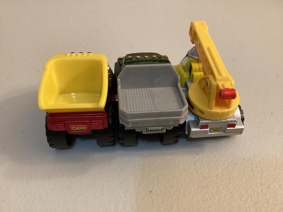 Tonka Chuck & Friends Diecast Lot of 3 Metallic Chuck Forge Shane Hasbro 2001/11 - Image 4 of 4