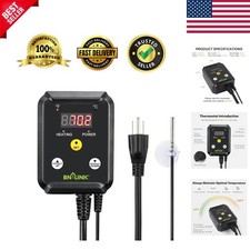 Versatile Digital Thermostat for Plants  Reptiles - Reliable Heating Control