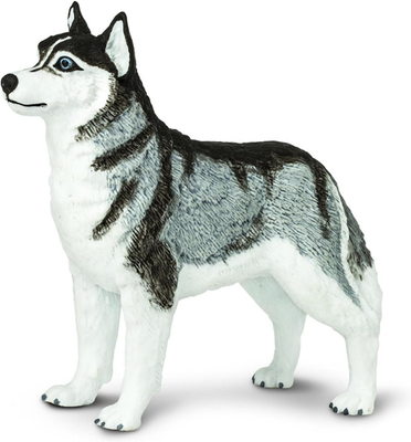 #ad Siberian Husky Figurine Detailed 3.25quot; Plastic Model Figure Fun Educational $12.40