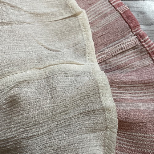 GL By Gibson Look Red Striped Tiered Chambray Smocked Dress Women’s Size 2XL NWT - Picture 8 of 9